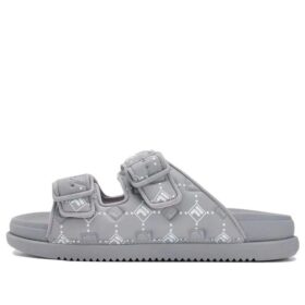 Lucia Fashion Pantoletten „Grau-Weiß“
