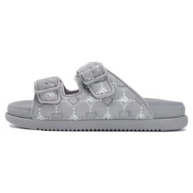 Lucia Fashion Pantoletten „Grau-Weiß“