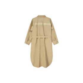 Mantel mit Bindegürtel „Khaki“
