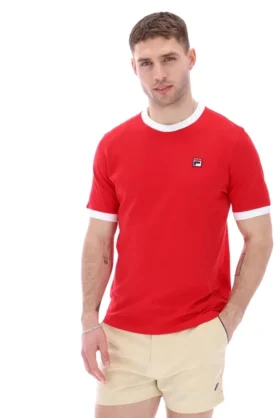 Marconi Essential Ringer-T-Shirt in Chinesisch-Rot