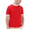 Marconi Essential Ringer-T-Shirt in Chinesisch-Rot