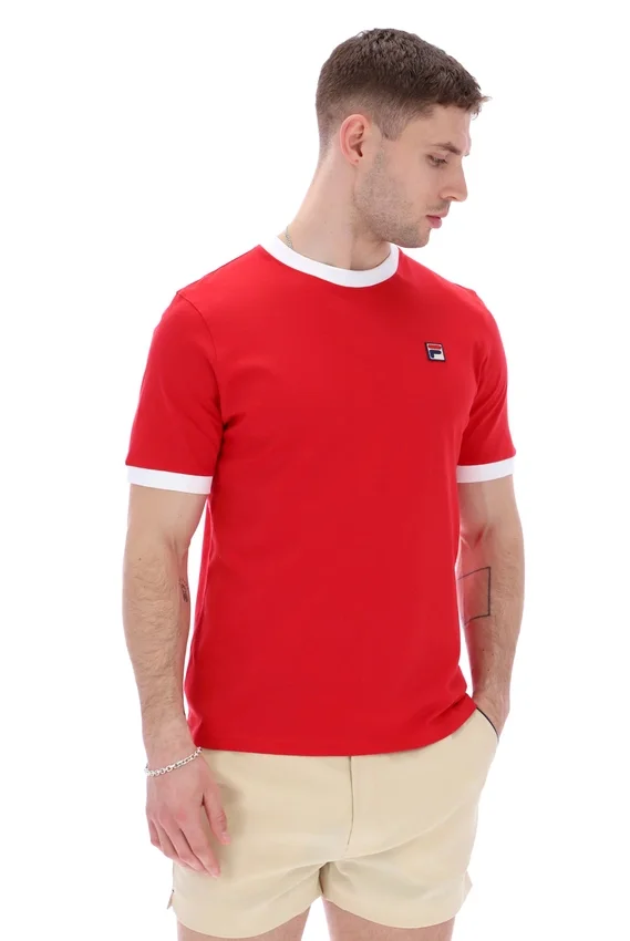 Marconi Essential Ringer-T-Shirt in Chinesisch-Rot