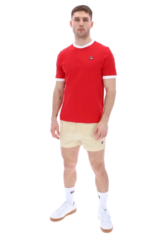 Marconi Essential Ringer-T-Shirt in Chinesisch-Rot
