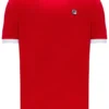 Marconi Essential Ringer-T-Shirt in Chinesisch-Rot