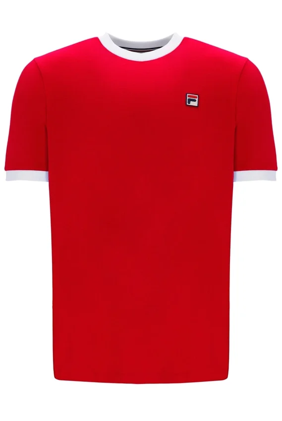Marconi Essential Ringer-T-Shirt in Chinesisch-Rot