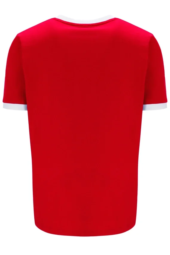 Marconi Essential Ringer-T-Shirt in Chinesisch-Rot