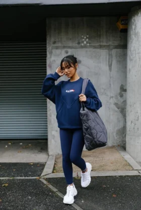 Marineblaue Fila x TALA SKINLUXE Leggings