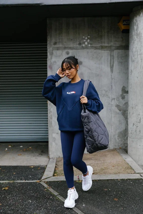 Marineblaue Fila x TALA SKINLUXE Leggings