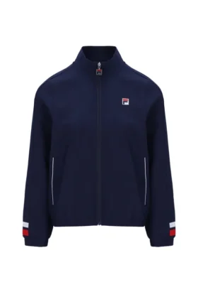 Marineblaue Tennis-Trainingsjacke für Damen