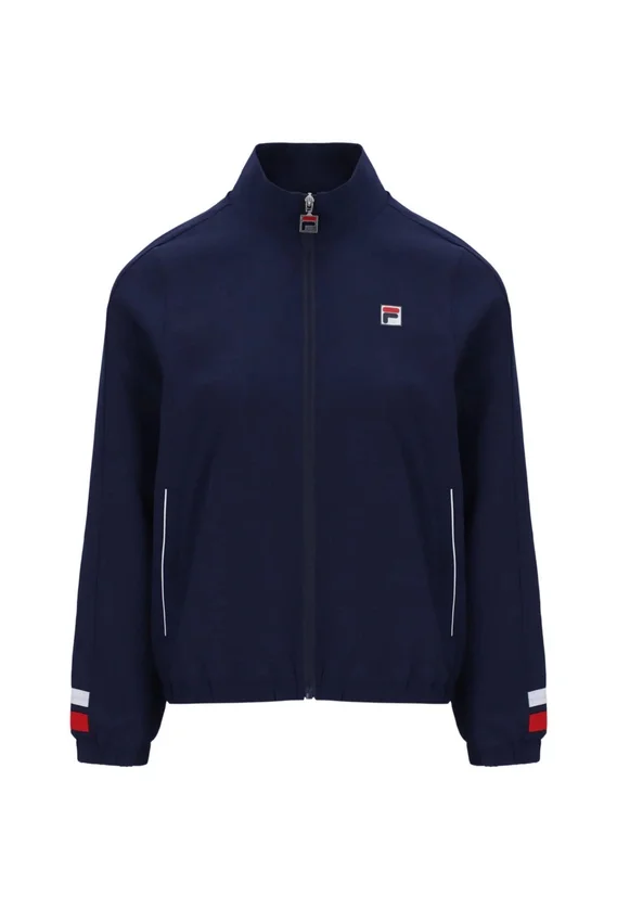 Marineblaue Tennis-Trainingsjacke für Damen