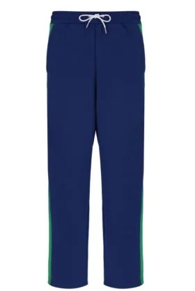 Marineblaue Ventisei-Hose mit geradem Bein