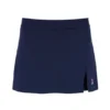 Marineblauer Tennis-Skort mit Schlitz für Damen