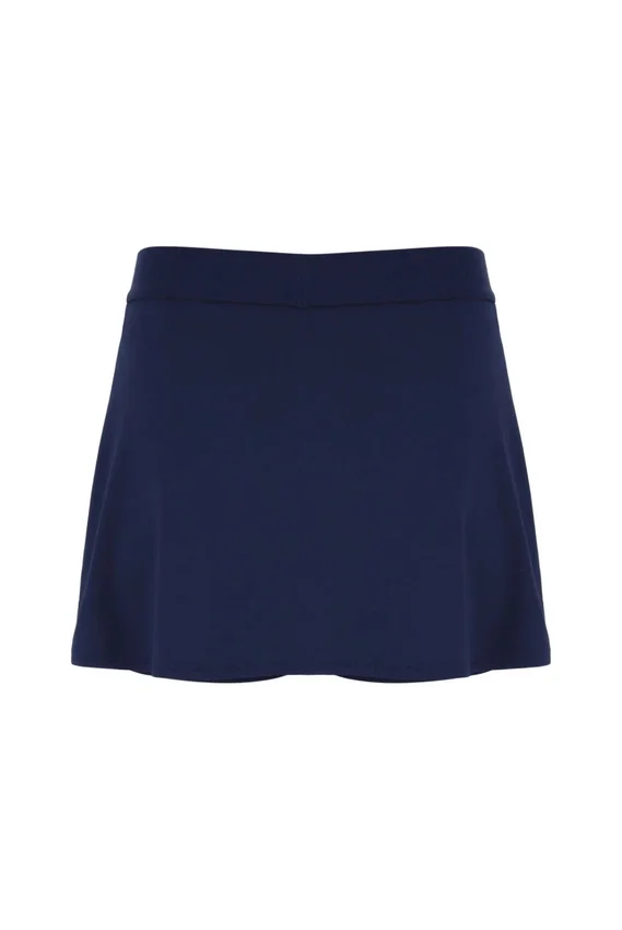 Marineblauer Tennis-Skort mit Schlitz für Damen