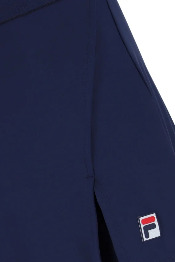 Marineblauer Tennis-Skort mit Schlitz für Damen