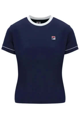 Marineblaues Damen-Tennis-T-Shirt