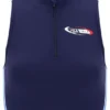 Marineblaues Fila x TALA SKINLUXE Crop-Top mit Reißverschluss
