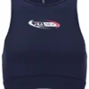Marineblaues Fila x TALA SKINLUXE Sport-Bralette