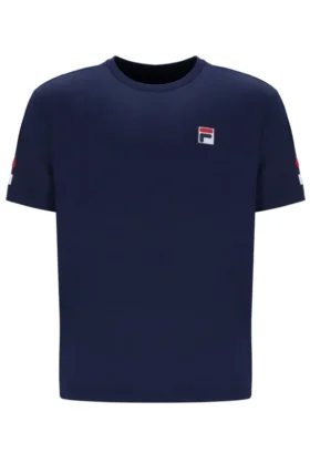 Marineblaues Herren-Tennis-T-Shirt