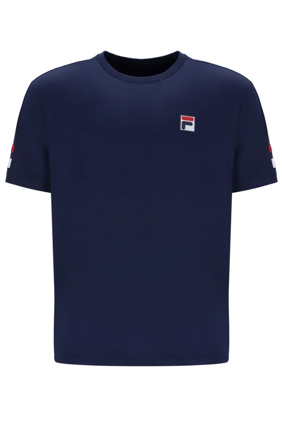 Marineblaues Herren-Tennis-T-Shirt