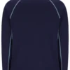 Marineblaues Herren-Tennis-T-Shirt mit langen Ärmeln