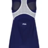 Marineblaues Mesh-Jersey-Kleid für Damen mit integrierten Shorts
