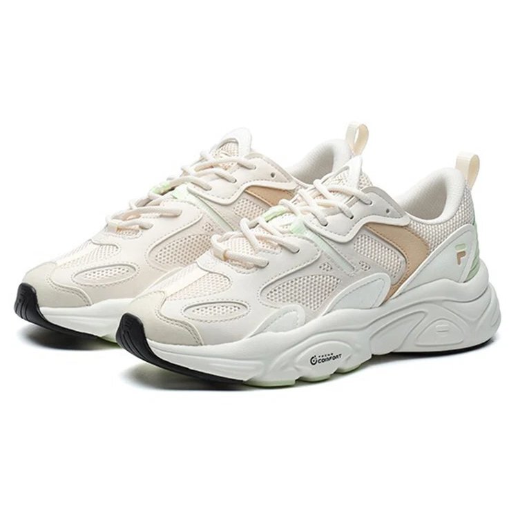 Mars 2 Low-Top-Daddy-Schuhe in Weiß/Rosa