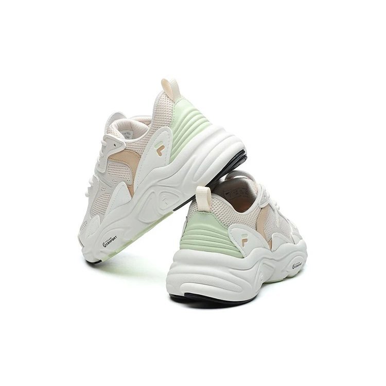 Mars 2 Low-Top-Daddy-Schuhe in Weiß/Rosa