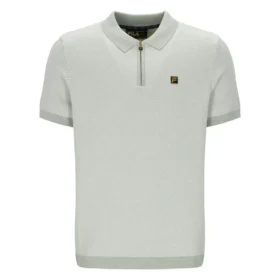 Marty Zip Polo in Seeschaum