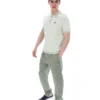 Marty Zip Polo in Seeschaum