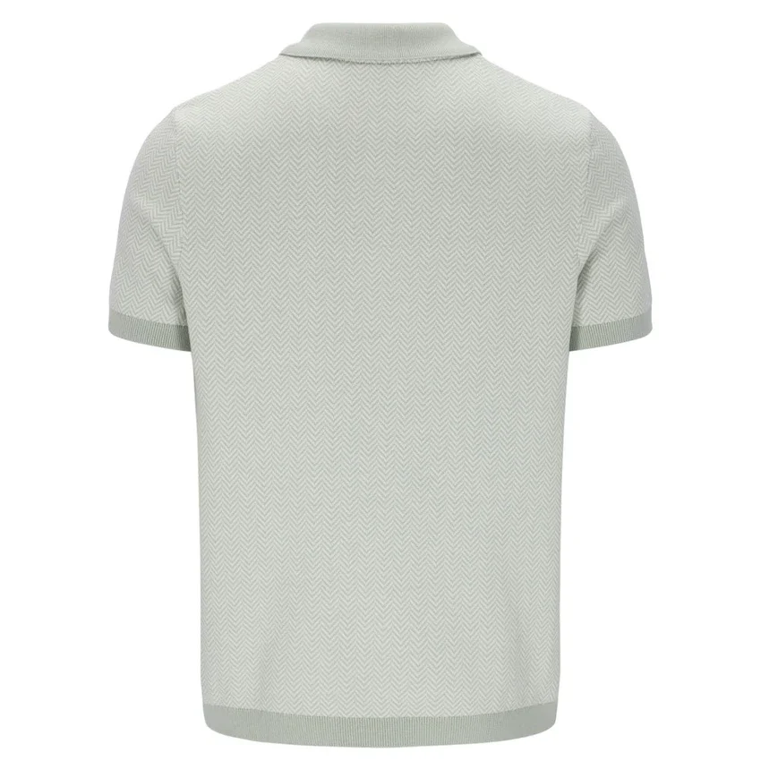 Marty Zip Polo in Seeschaum