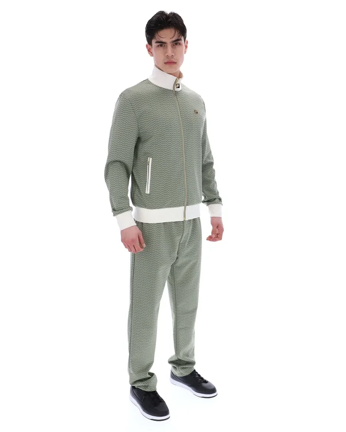 Mathers Herringbone Trainingsjacke in Seeschaum