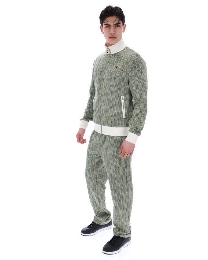 Mathers Herringbone Trainingsjacke in Seeschaum