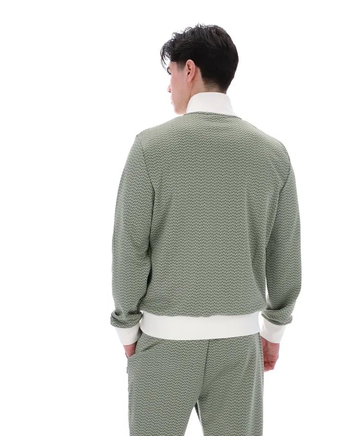 Mathers Herringbone Trainingsjacke in Seeschaum