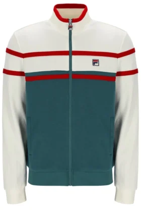 Mediterranea Giovanni Trainingsjacke mit Kontrasteinsätzen