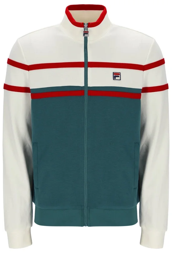 Mediterranea Giovanni Trainingsjacke mit Kontrasteinsätzen