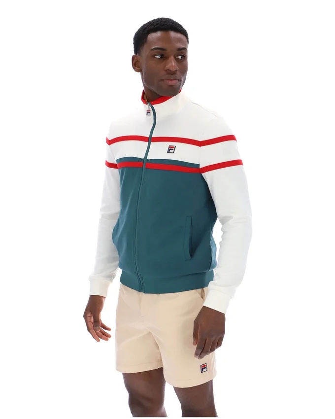 Mediterranea Giovanni Trainingsjacke mit Kontrasteinsätzen