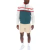Mediterranea Giovanni Trainingsjacke mit Kontrasteinsätzen