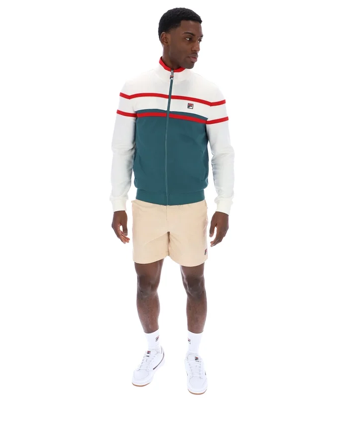 Mediterranea Giovanni Trainingsjacke mit Kontrasteinsätzen