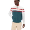 Mediterranea Giovanni Trainingsjacke mit Kontrasteinsätzen