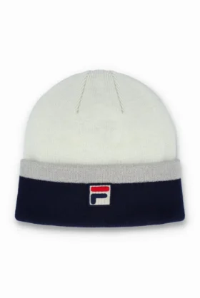 Mehrfarbige Beanie mit Umschlag