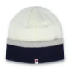 Mehrfarbige Beanie mit Umschlag
