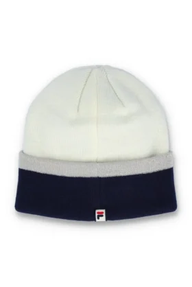 Mehrfarbige Beanie mit Umschlag