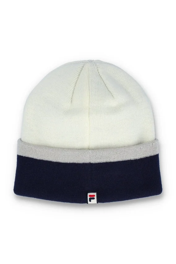 Mehrfarbige Beanie mit Umschlag