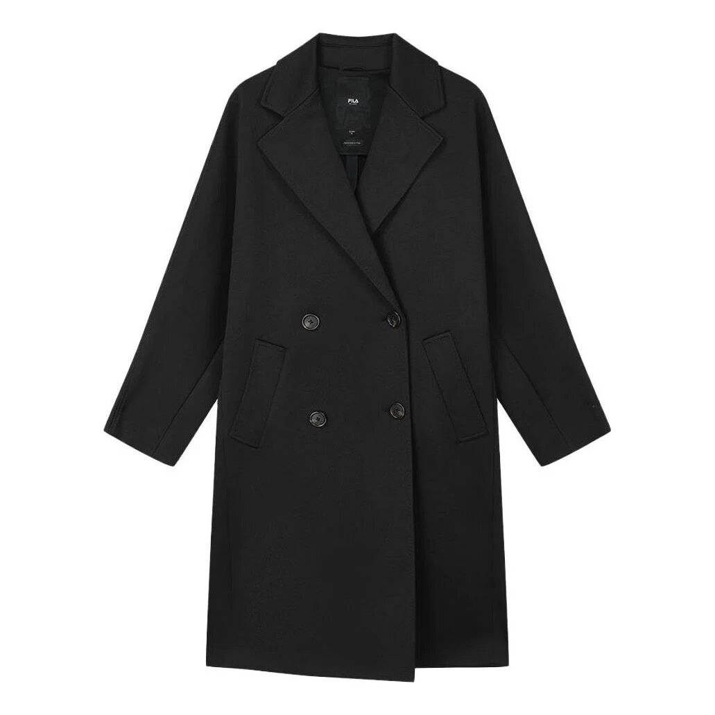 Milano einfarbiger, mittellanger Strickmantel „Schwarz“