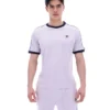 Misty Lilac Basilio Velours-T-Shirt