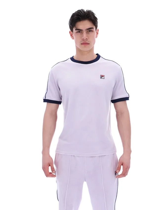 Misty Lilac Basilio Velours-T-Shirt