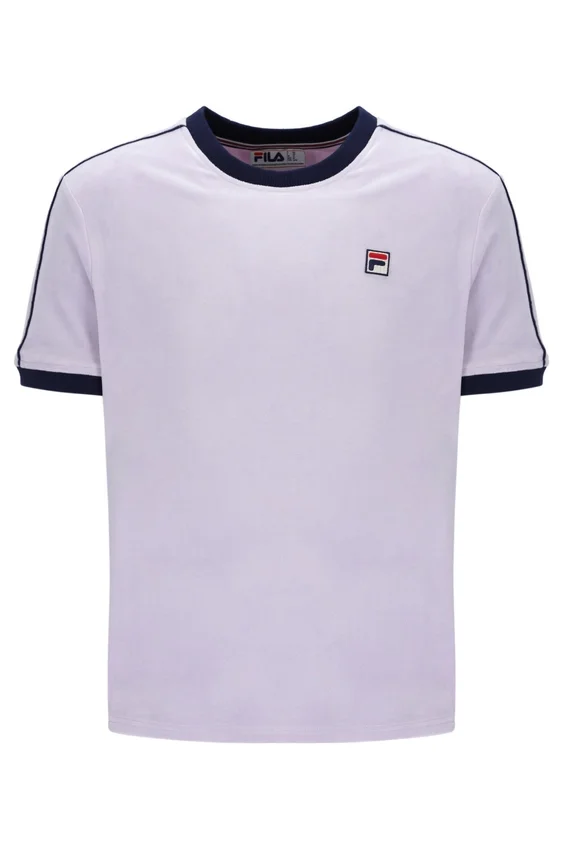 Misty Lilac Basilio Velours-T-Shirt