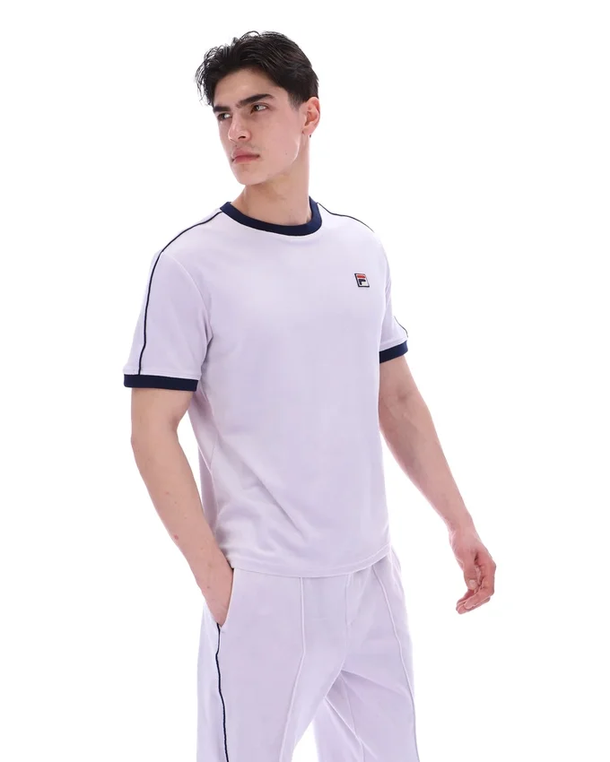 Misty Lilac Basilio Velours-T-Shirt