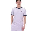 Misty Lilac Basilio Velours-T-Shirt