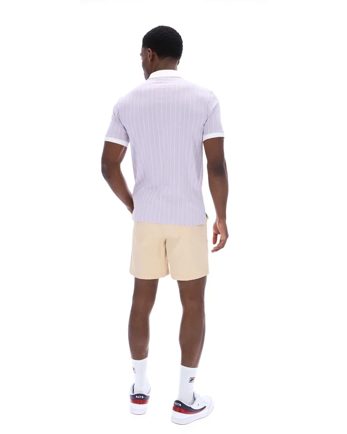 Misty Lilac BB1 Classic Vintage Striped Polo